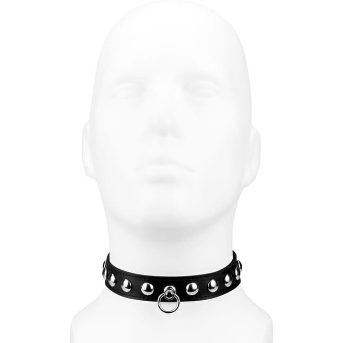 Rimba - Halsband 2.5 cm breed versierd met studs