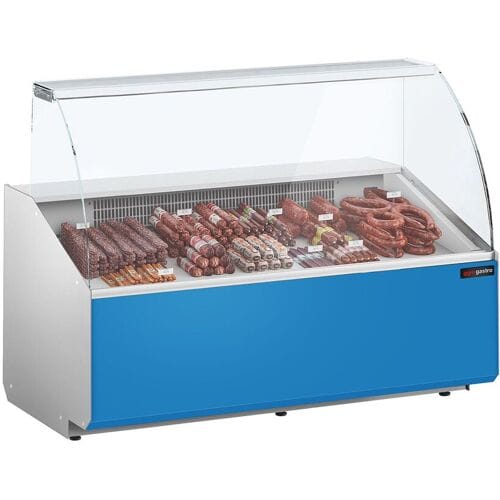GGM Gastro Kühltheke - 1600mm - Frontblende Hellblau