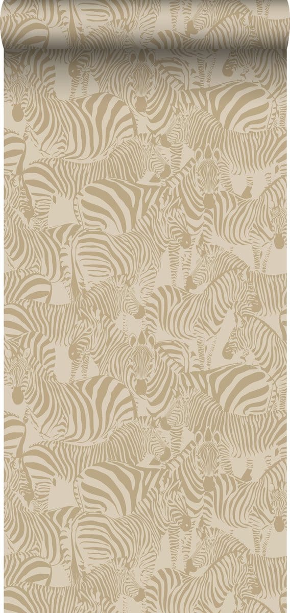 Origin Wallcoverings behang zebra's beige - 50 x 900 cm - 347910