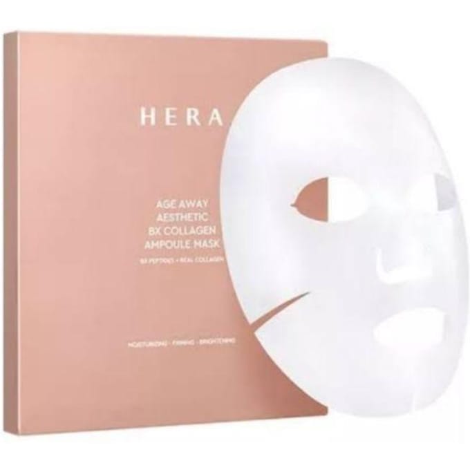 HERA Age Away Aesthetic BX Collageen Ampul Masker Set 4 stuks ORIGINELE WINKEL beige