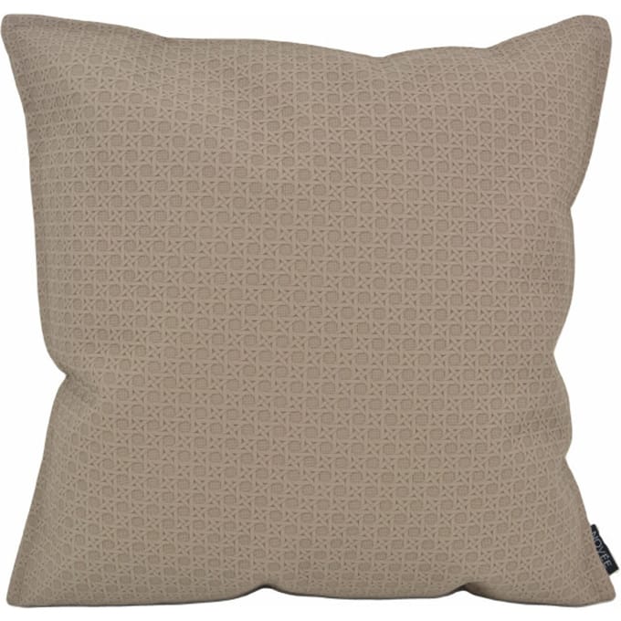 NOVÉE Embossed taupe | 45 x 45 cm | kussenhoes | pu leder