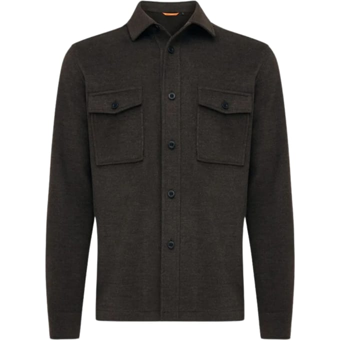 Genti S5238-1608 Overshirts Donkerbruin S5238-1608