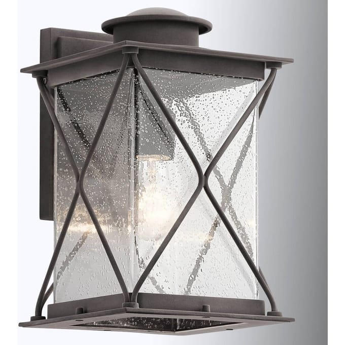 Kichler LED Wand Buitenlamp Argyle | 1X E27 Max 60W | IP44 | Dimbaar | Weathered Zinc