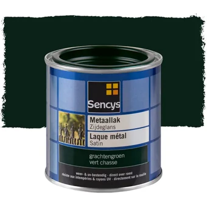 Sencys Metaallak Zijdeglans Grachtengroen 250ml