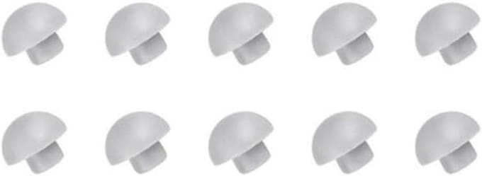 WC-bril buffer - Toiletbril kussen - Bescherming toilet - Vermindert geluid - 10 stuks - Wit