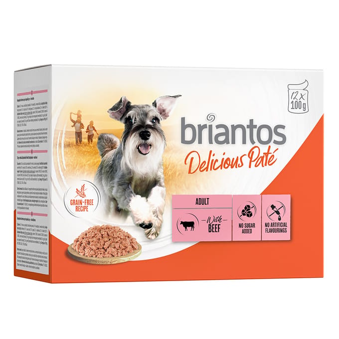 Voordeelpakket Briantos Delicious Paté 48 x 100 g - Rund