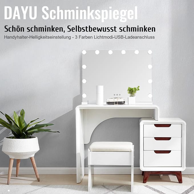 Luxe Make Up Spiegel – Make up Mirror – Kaptafel – Vrouwen Accessiores Cadeau