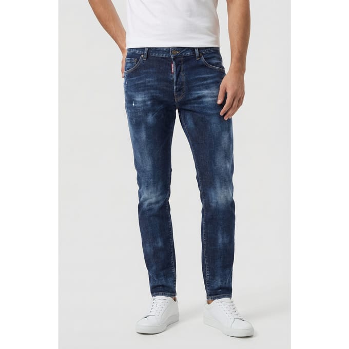 Dsquared2 Jeans 5 Pockets Blue Größe: 44 | Slim Jeans Outlet | Herren | Blau