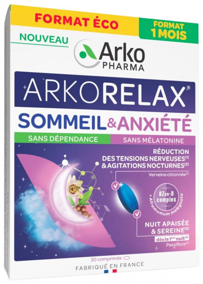 Arkopharma Arkorelax Slaap & Angst 30 tabletten