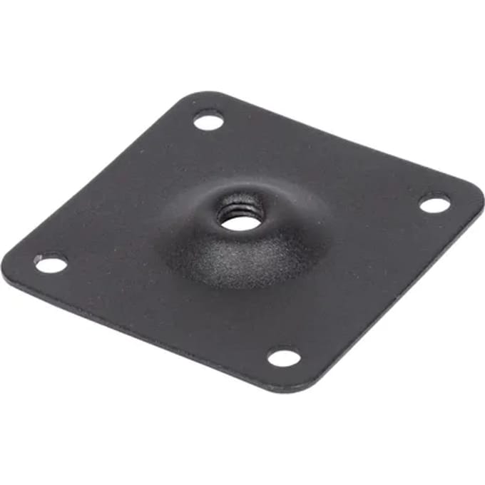 Duraline Meubelpoot Montageplaat 6x6cm Zwart