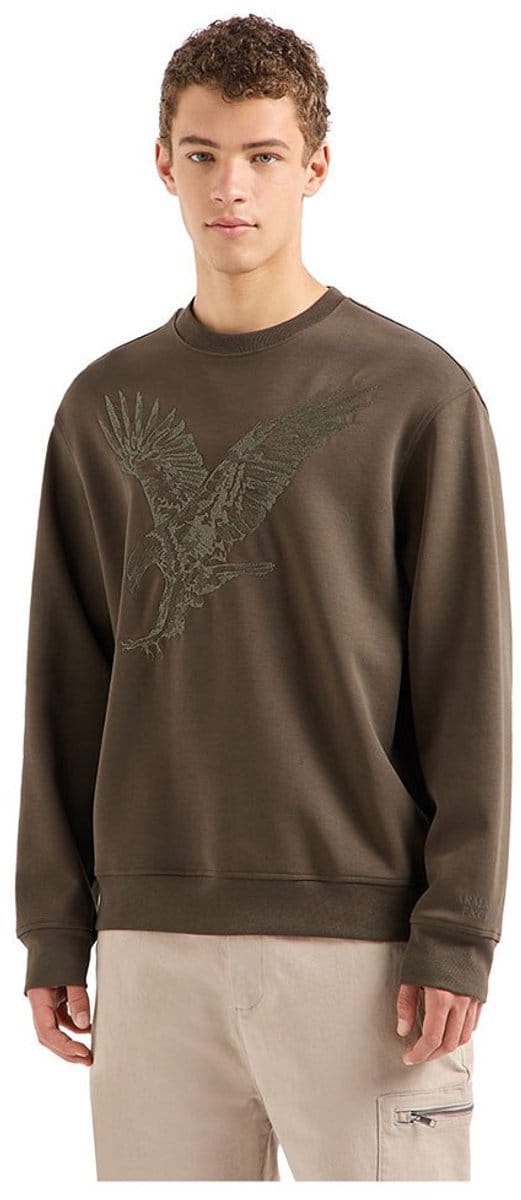 Armani Exchange 6dzmae-zjkbz Sweatshirt Bruin L Man
