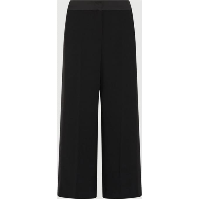 Vrouwen satijnen broek zwart