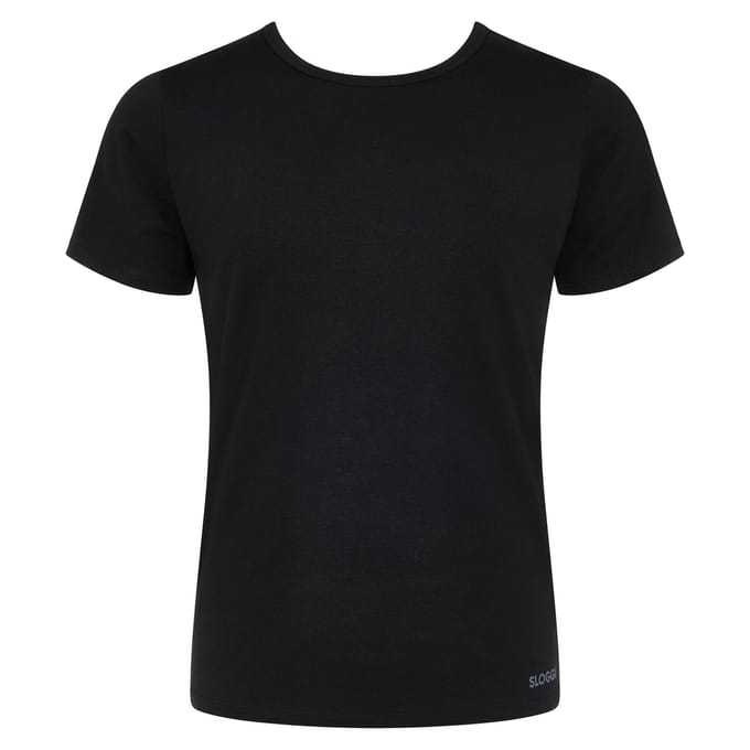 sloggi men GO ABC 2.0 O-Neck 2P Heren Ondershirt - Zwart - Maat S