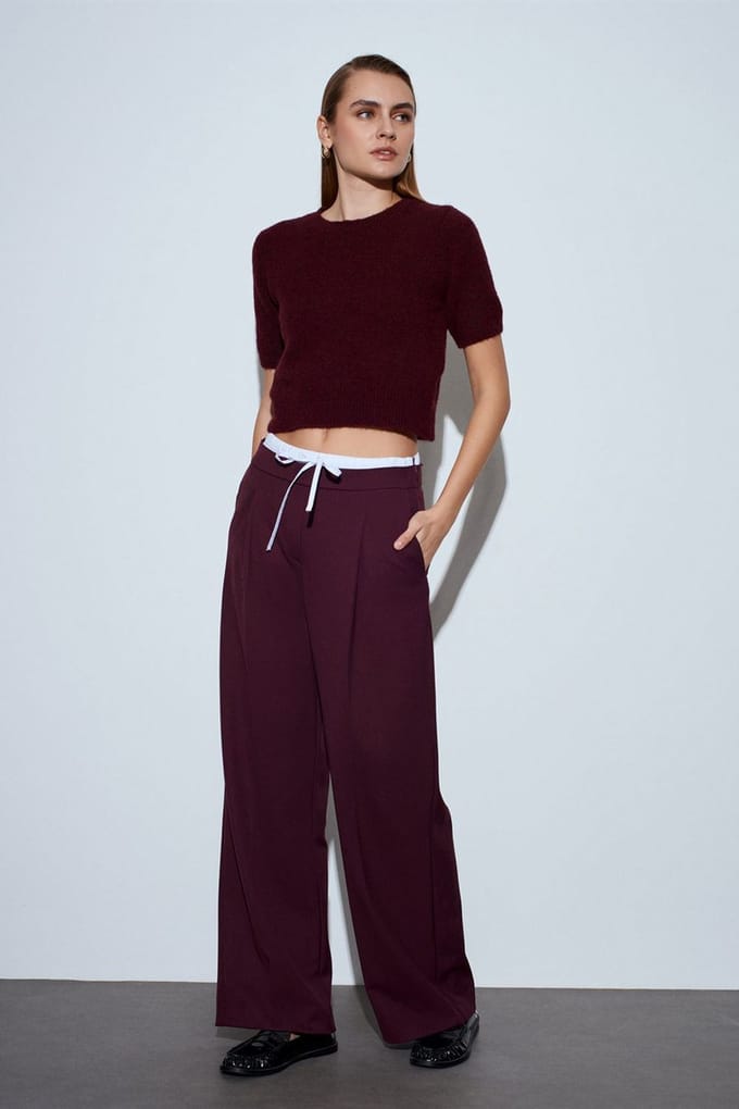 Dames Wijde Crepe Broek
