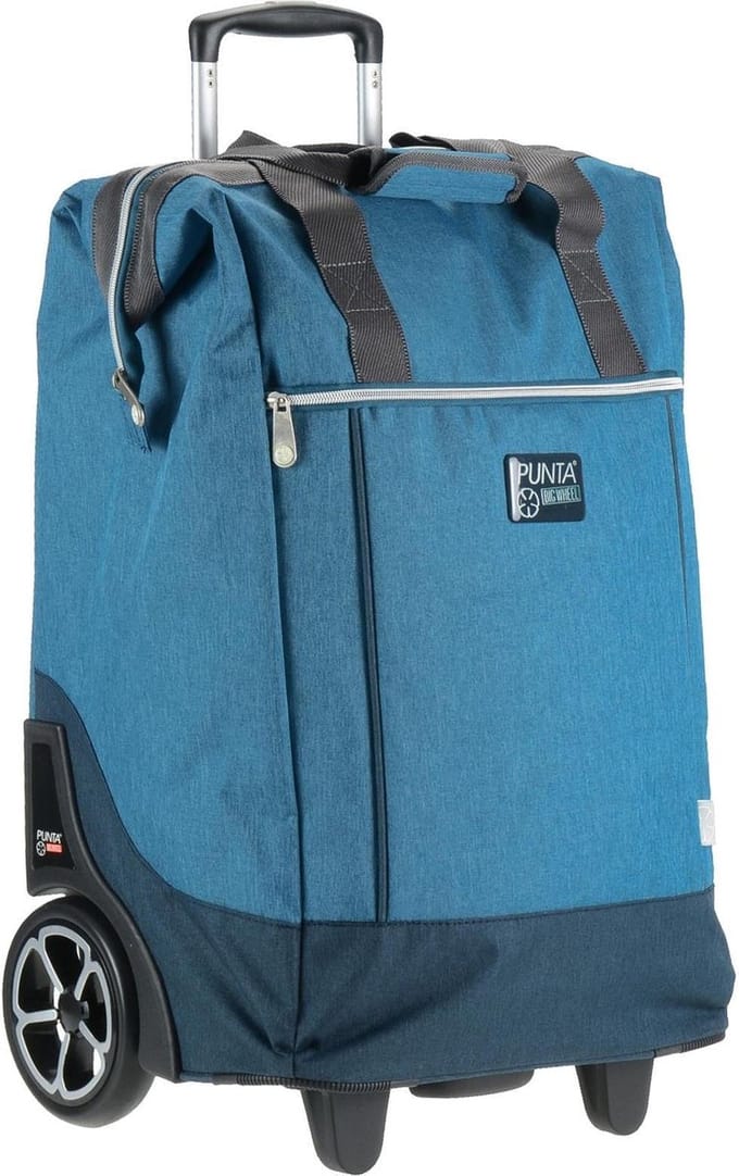 Fabrizio - Punta Big Wheel - shoppingtrolley - boodschappenkar - denimblauw