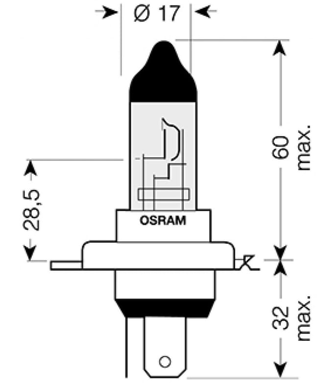Ampoule Osram pour ULM INDIAN 1130 SCOUT 1133 2017 à 2024 AV Neuf