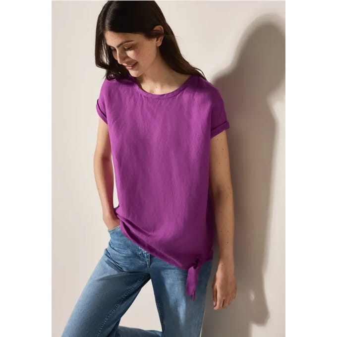 Linnen blouse met knopen