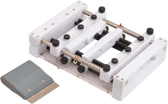 PCB Stencil Printer - Soldeerpasta Machine - Precisie Prototyping - Verstelbaar Ontwerp - 150x150mm - Wit