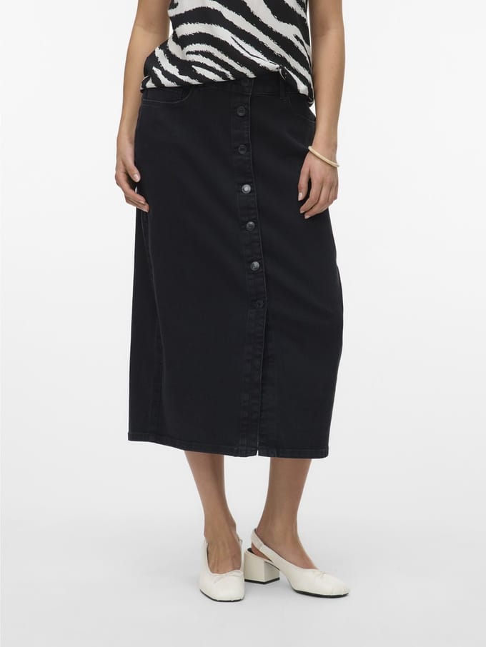 Vero Moda Rok VMNATTY Mid waist Midi-rok
