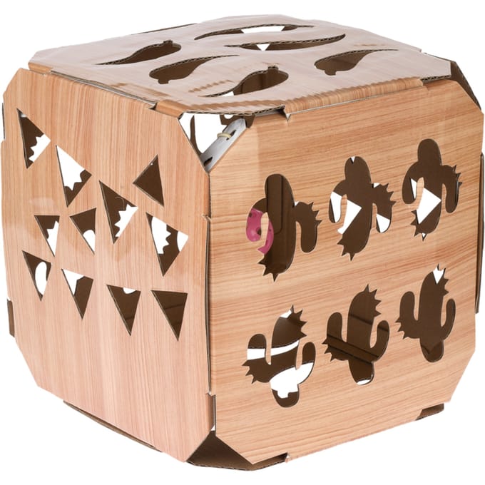 TIAKI speelbox met bal 26x26x26cm kat