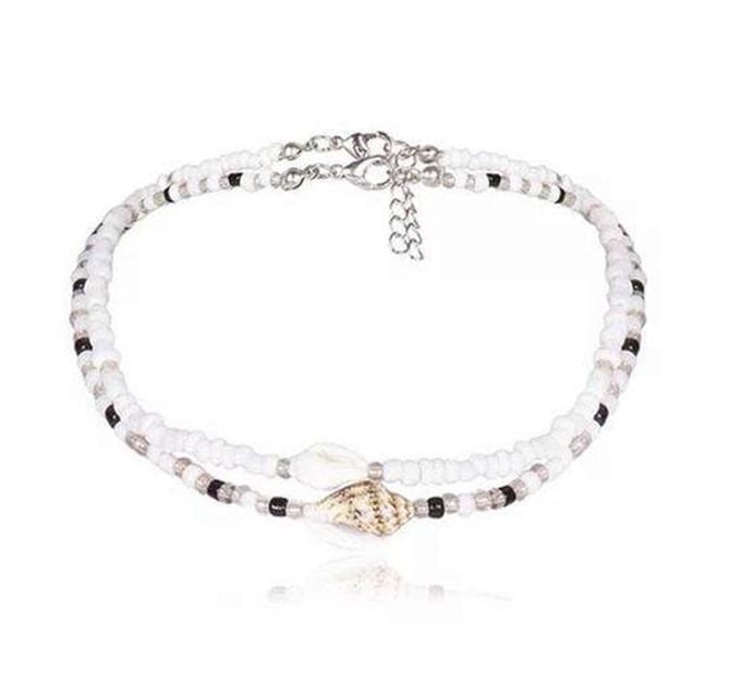 Jomide Choker schelpjes Trendy - 2 stuks - Dames