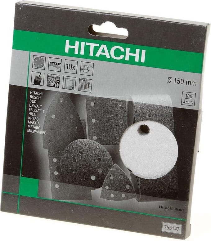 Hikoki Schuurschijf diameter 150 k320 velcro wit (10 st)