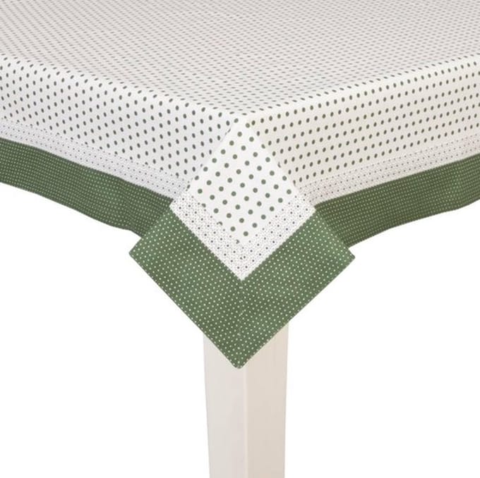 Clayre & Eef Katoenen 150 x 250 Tafelkleed groen - DOT05GR