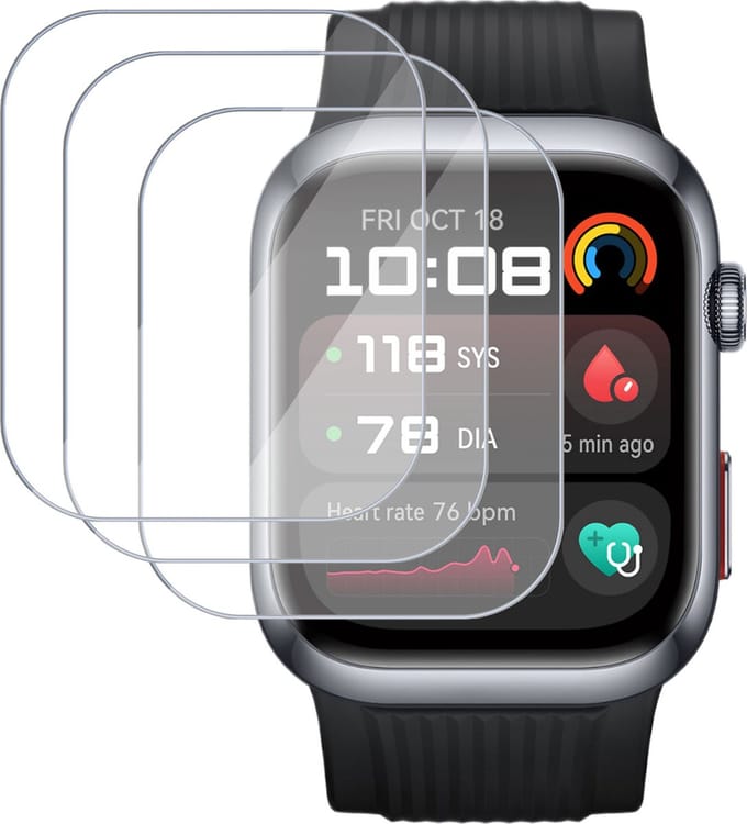 3x Screenprotector geschikt voor Huawei Watch D2 - Folie Screen Protector