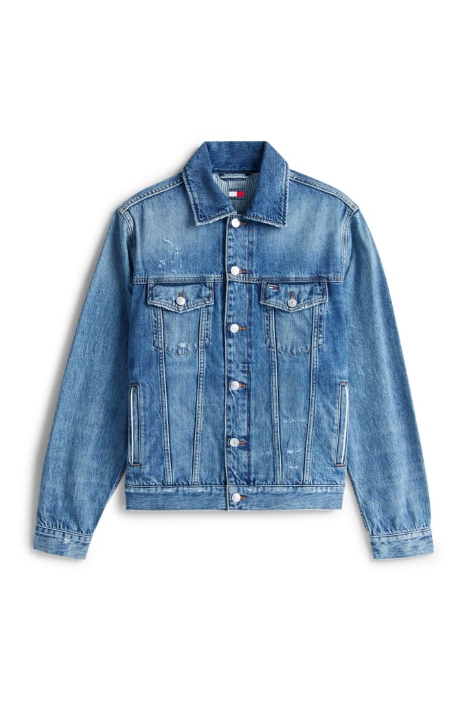 Tommy Hilfiger Ryan Regular Trucker Jacket Denim Light Taglia: L | Giacche di jeans Outlet | Uomo | Blu