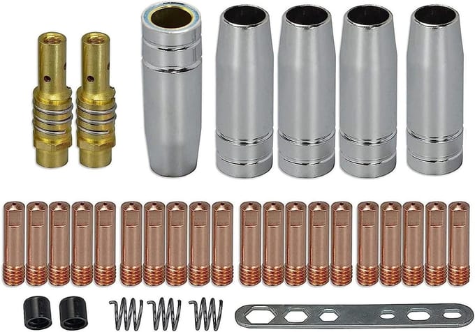 Allecto Plus - Contact Tip M6 0.8mm + Accessoires voor Mig Lastoorts