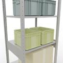 SCHULTE Lagertechnik - Stapelvoet met lengtevergrendeling - 2500x 750x600 mm, type 150 kg