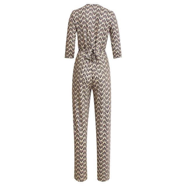 Smashed Lemon 25061 e jumpsuit met schelpenprint |