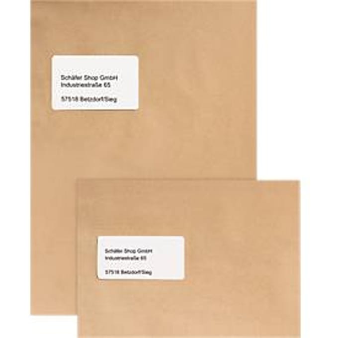 Verzendenvelop C4, bruin, met venster, 500 st.