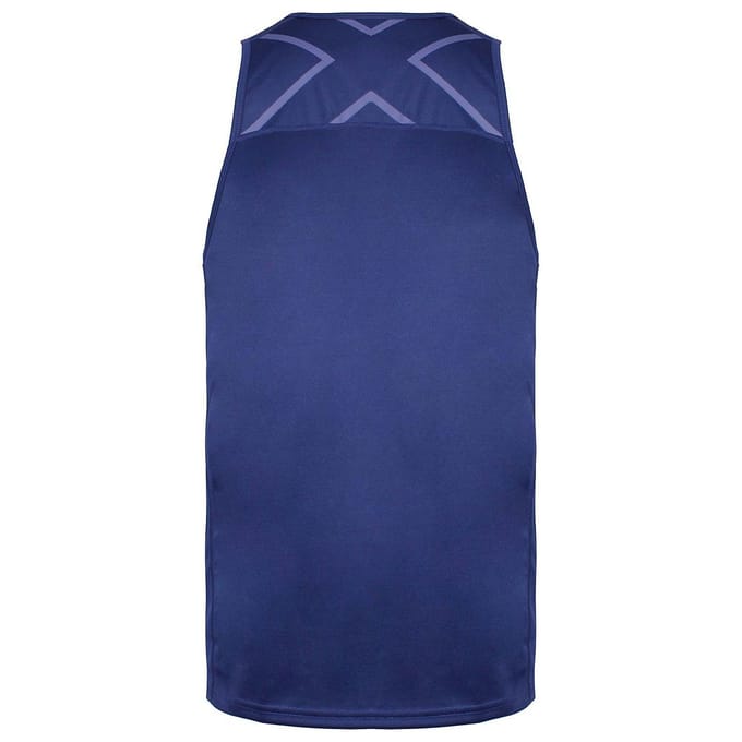 2XU BSR Active Singlet Heren Marine Blauw Top