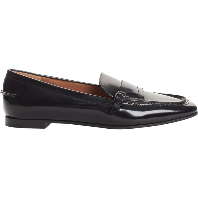 X3A079 dames leren loafers
