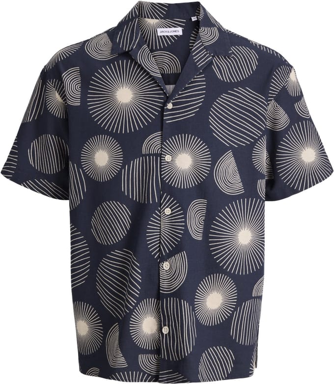 JACK&JONES - JJABSTRACT PRINT SS RESORT SHIRT - Heren - Overhemden