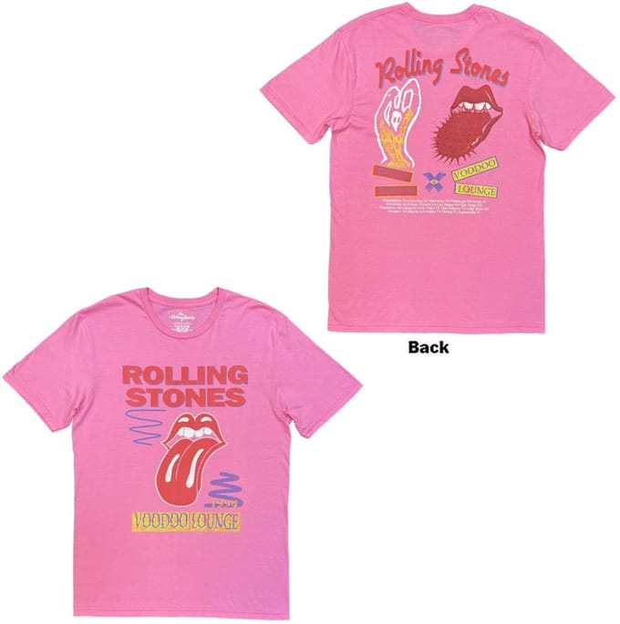 The Rolling Stones - Voodoo Lounge 1995 Heren Tshirt - 2XL - Roze