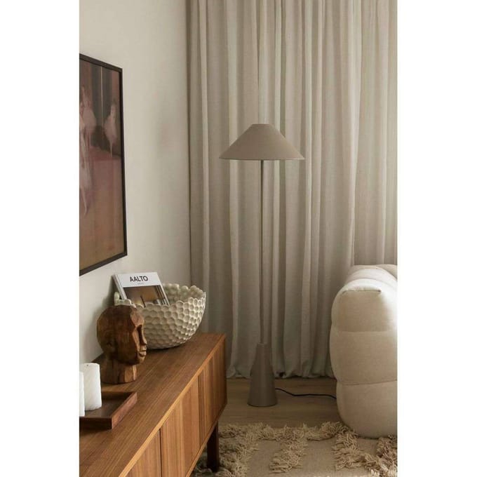 Globen Lighting vloerlamp Cannes, beige, hoogte 140 cm