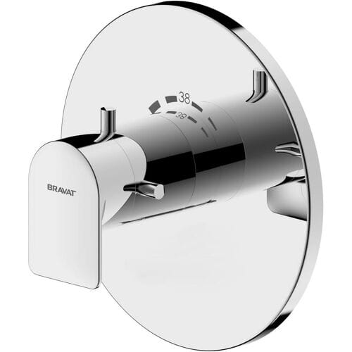 Bravat Milano ready set for flush-mounted shower thermostat 3564082