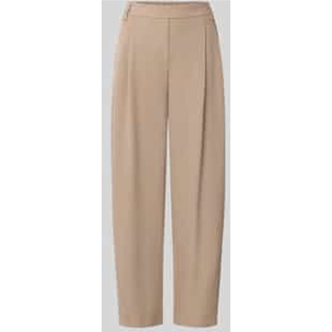 relaxed fit rechte broek met bandplooien model 'Metta'