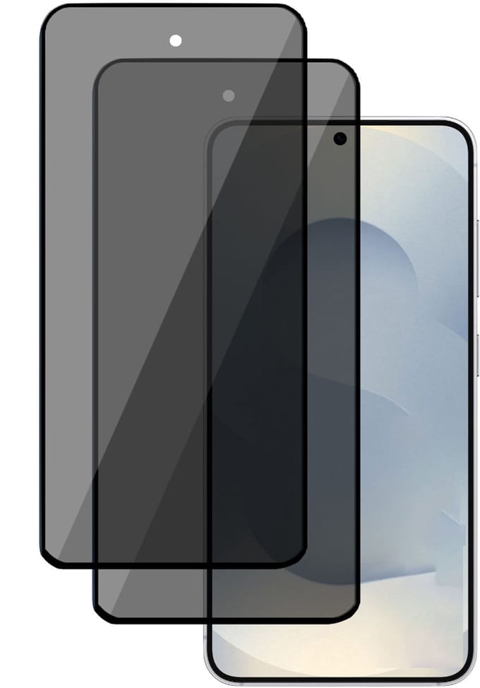 2x TechNow Privé Screenprotector geschikt voor Samsung Galaxy S25 Plus - Privacy Beschermglas - Privacy Proteqt+