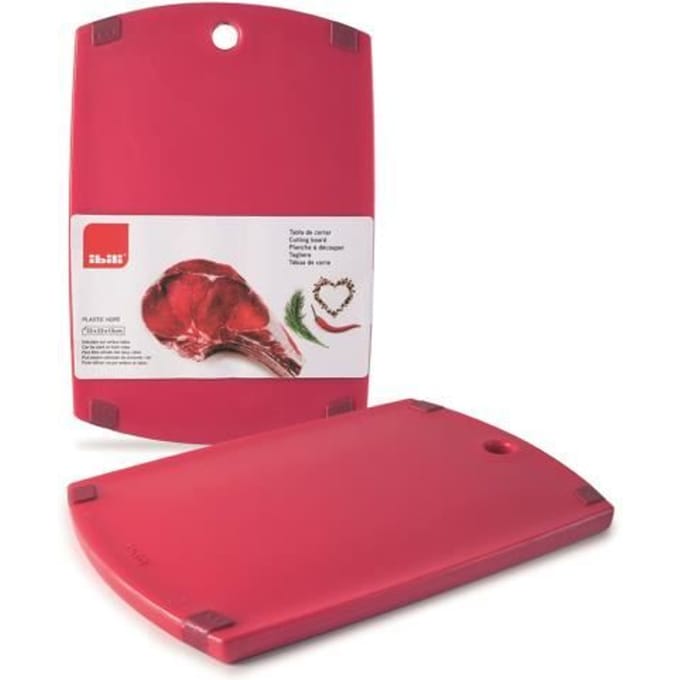 Snijplank - IBILI - 749433R - Kunststof - Rood - 33 x 23 x 1,5 cm