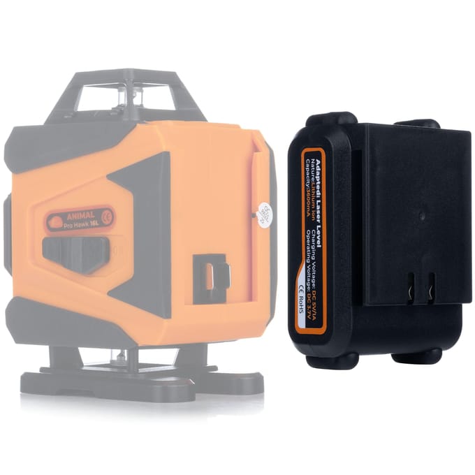 Rosfix Accu Pro Power 3600 mAh - Li-Ion Accu - 3,7V 5V/1A USB-C - Voor Kruislijnlaser CE RoHS