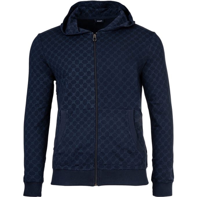 Sweatjack met logomotief en capuchon
