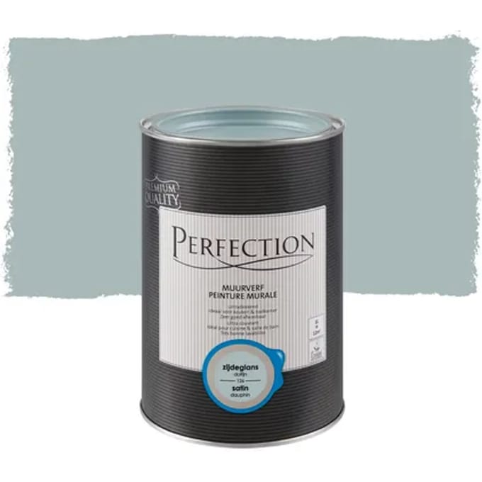 Perfection Muurverf Muurverf - Zijdeglans - Dolfijn - 1l
