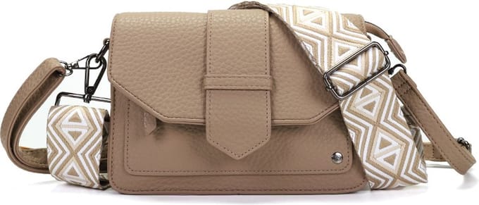 Taupe Corsica schoudertasje - OLT12279