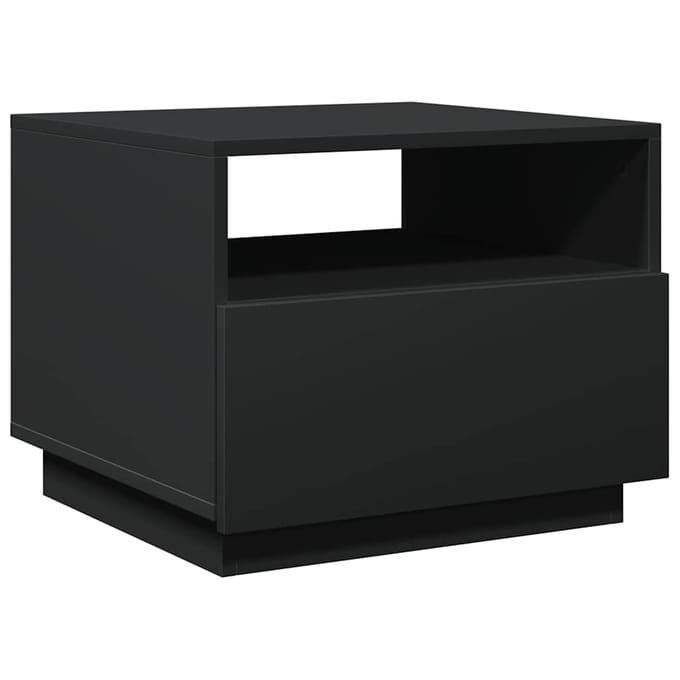 vidaXL - Salontafel - met - LED-verlichting - 50x49x40 - cm - zwart