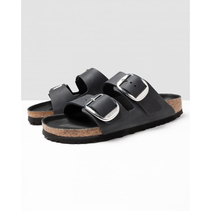 Dames muiltjes Birkenstock Arizona Big Buckle Natural Leather Oiled
