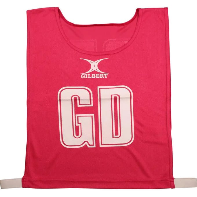 Gilbert Netball Monochrome Netball Bibs - Large - Roze