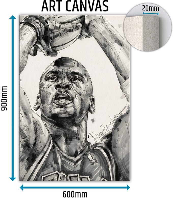 Michael Jordan 02 canvas 60x90 cm
